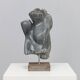 Abstract dolomite stone sculpture by Ineke van Zuuren, Netherlands, 1980s