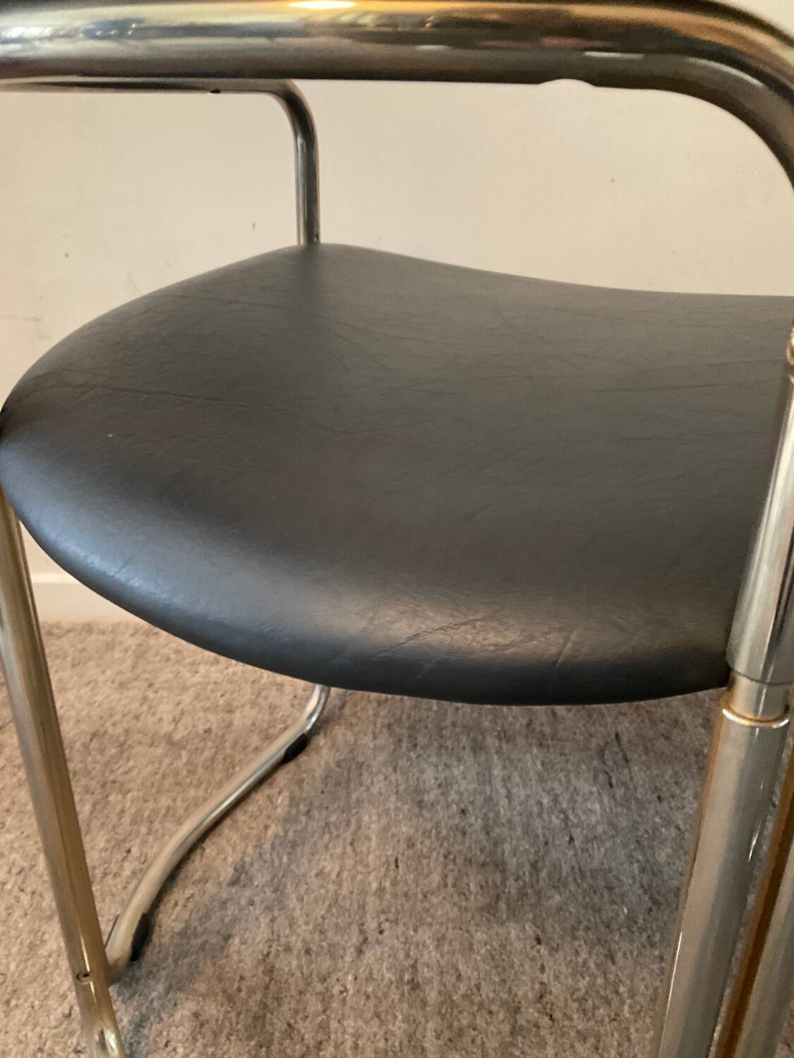 Series of 4 Italian armchairs by Otto Gerdau 70s