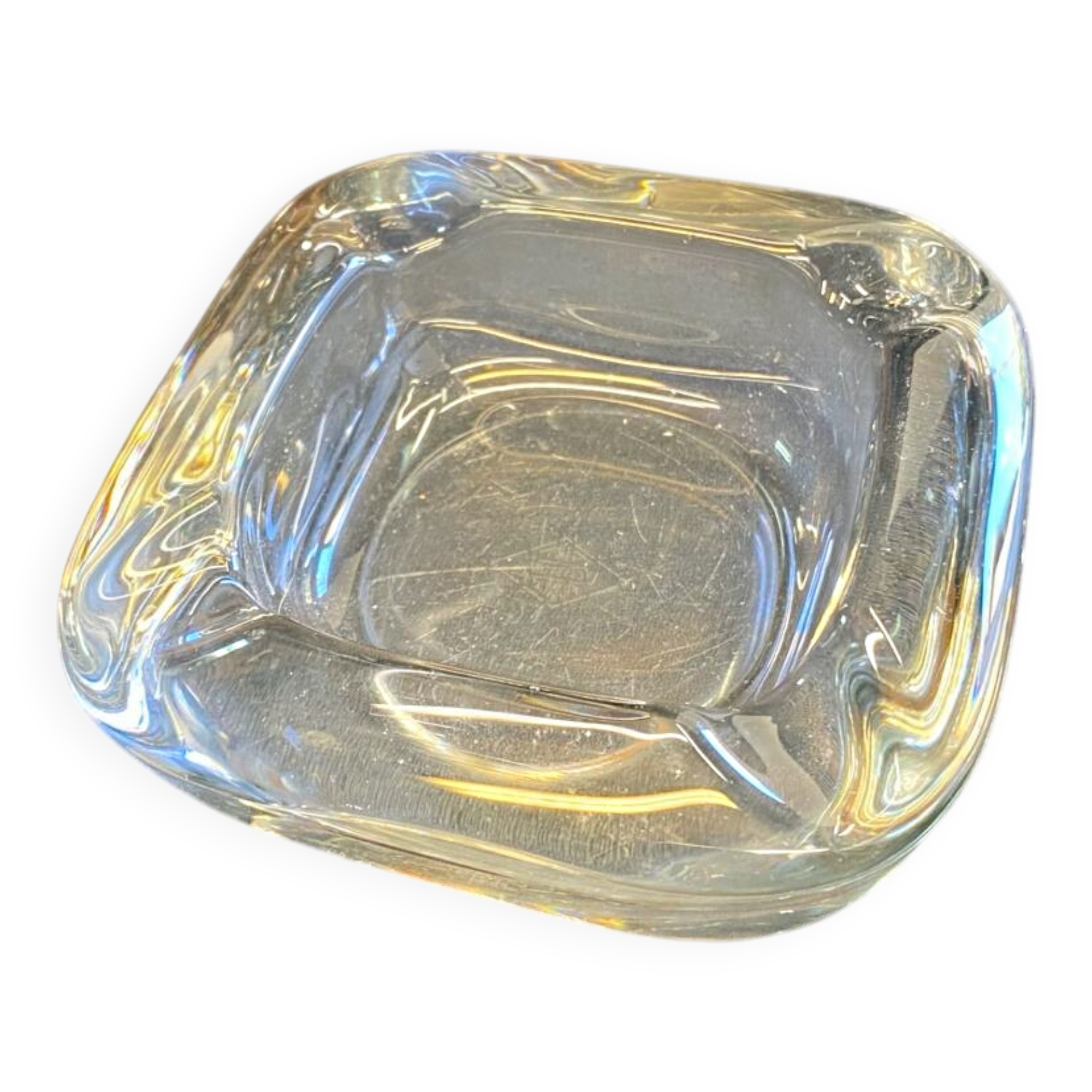 Cendrier cristal de vannes vintage France années 60