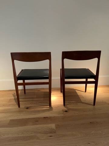 Set of vintage Scandinavian chairs by H.W. Klein for Bramin Møbl.
