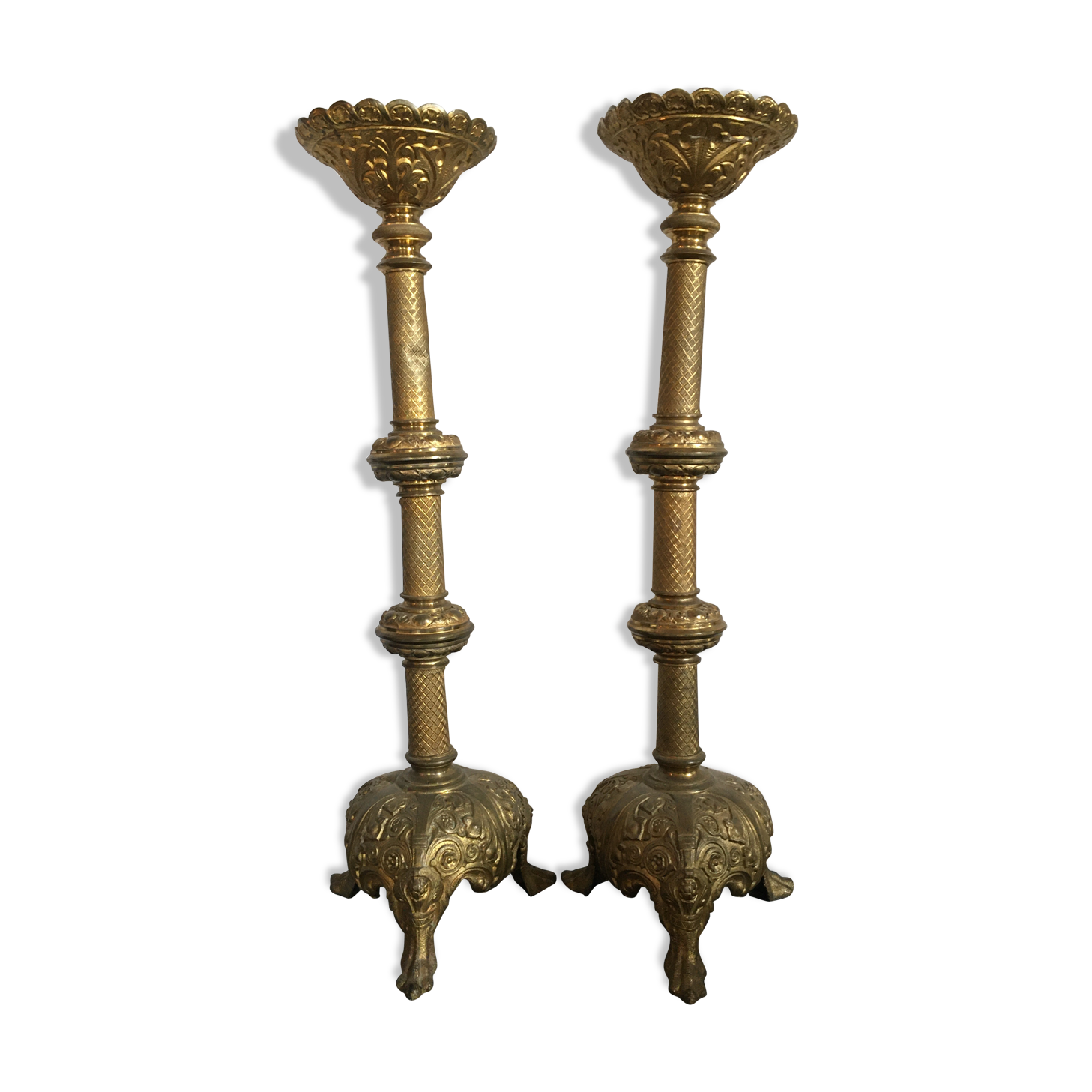 Chandelier bronze 19th castle church chapel