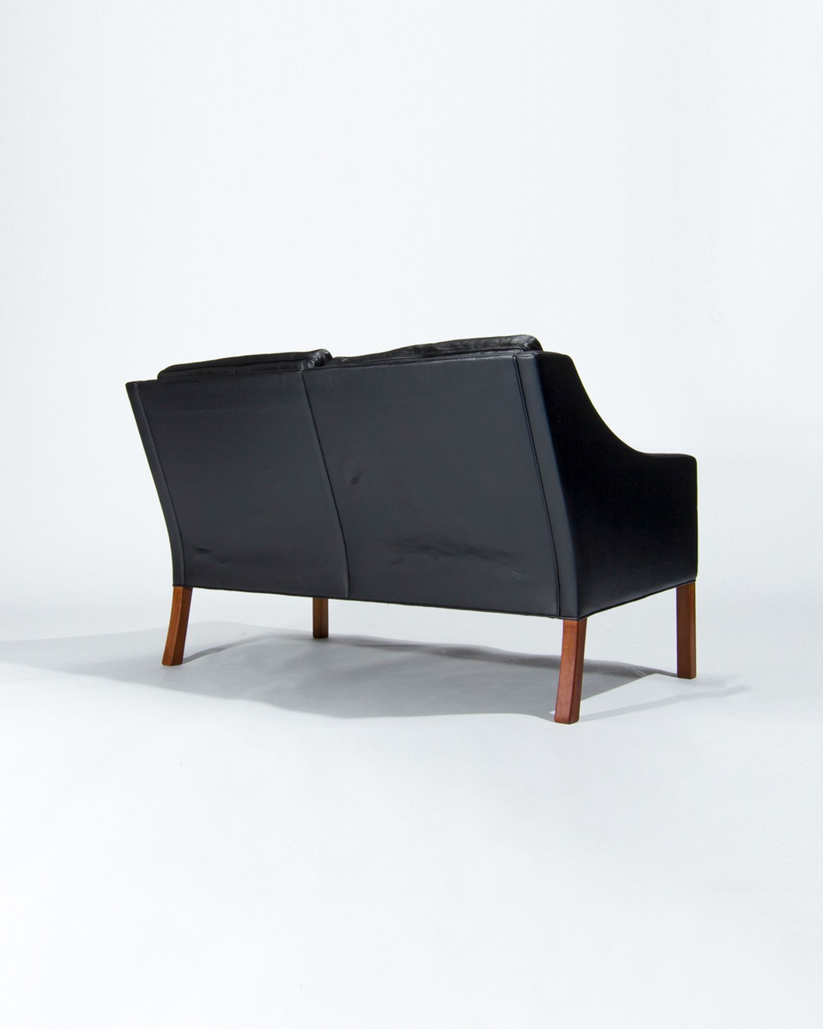 Mid Century Leather Sofa By Borge Mogensen 2208, Danish Design 1960’s