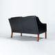 Mid Century Leather Sofa By Borge Mogensen 2208, Danish Design 1960’s
