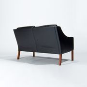 Mid Century Leather Sofa By Borge Mogensen 2208, Danish Design 1960’s