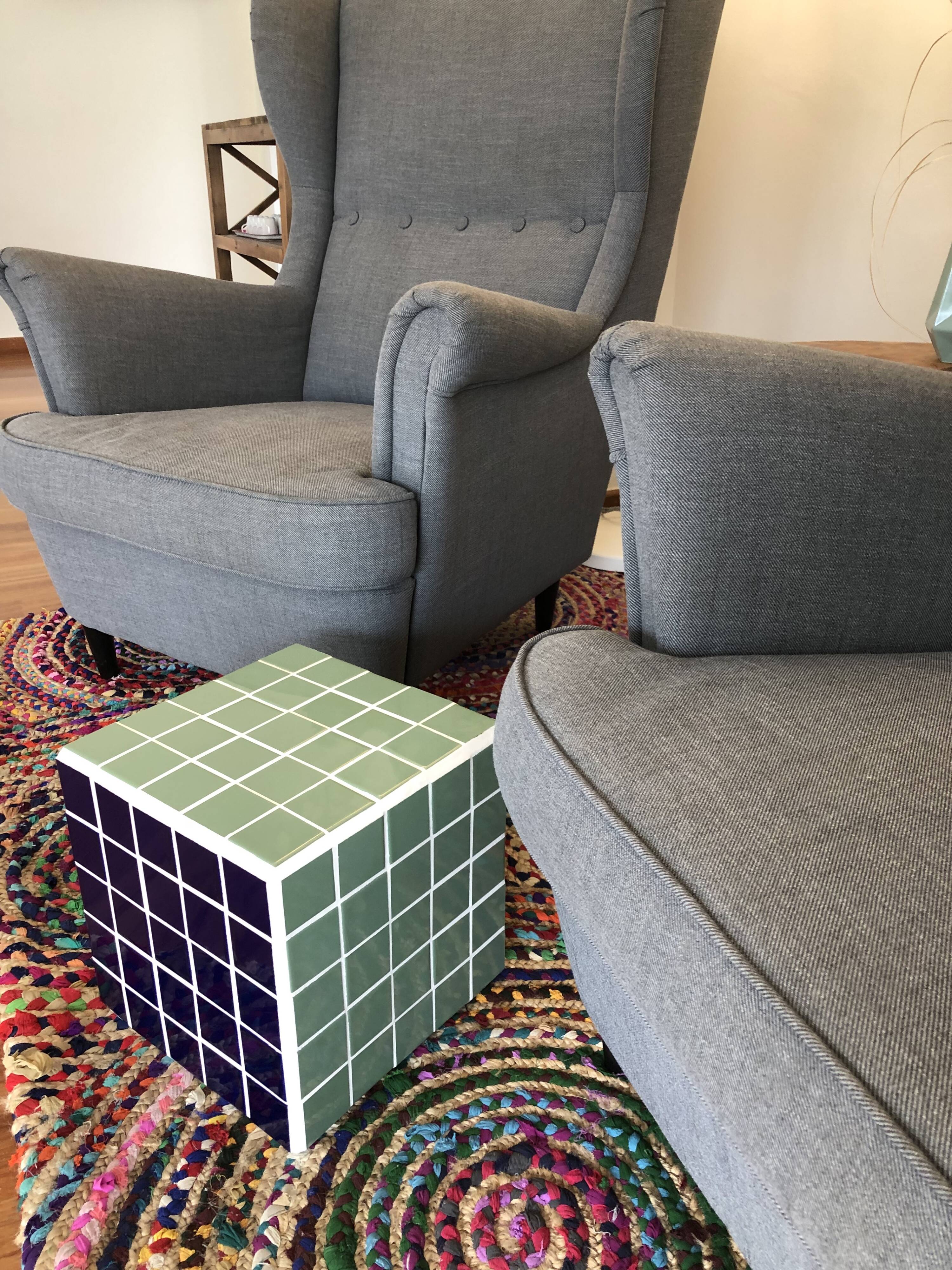 Cube side table