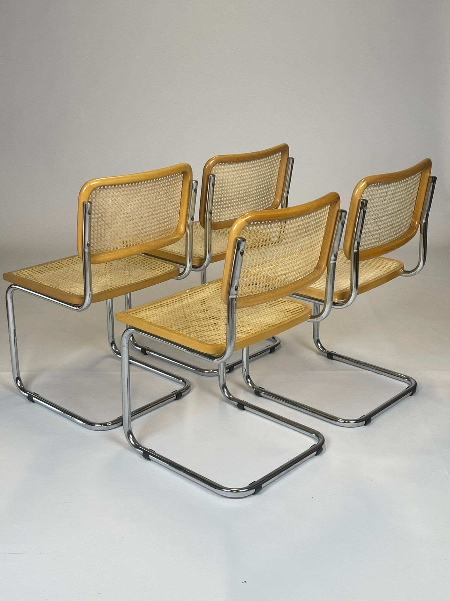 Set of 4 Marcel Breuer B32 model chairs