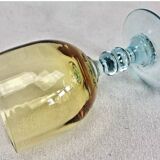 6 old two-tone George Sand wine glasses