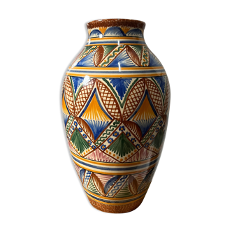 Quimper earthenware vase