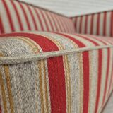 1960s, Danish 2 seater sofa, furniture wool, oak wood, orginal condition.