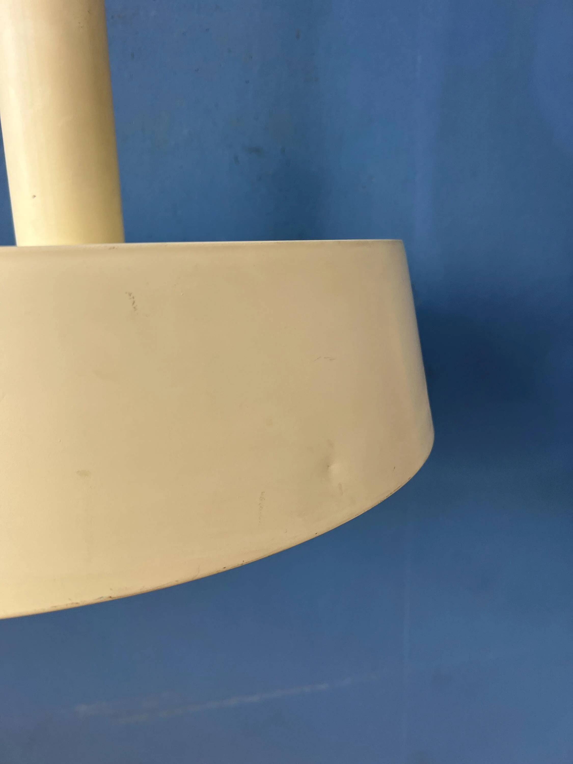 Large vintage beige suspension by Louis Kalff