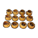 12 cups and saucer Boch La Louvière