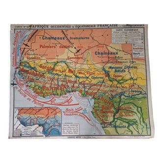 Map of French West and Equatorial Africa