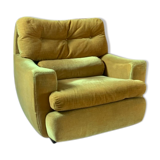 Pair of vintage mustard yellow armchair