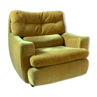 Pair of vintage mustard yellow armchair