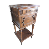 Old marble flat nightstand bedside