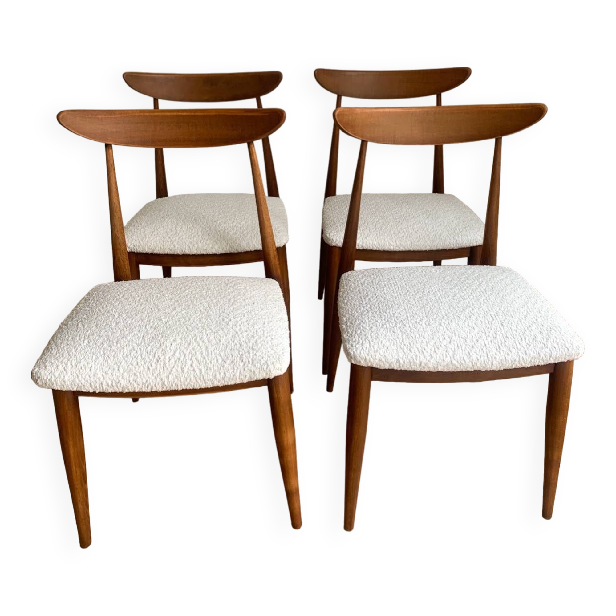 Series of 4 Scandinavian chairs from the 60s
