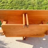 Large solid elm coffee table