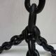 Franz West Style Vintage Brutalist Nautical Iron Chain Floor Lamp, 1970s