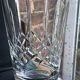 8 large cut crystal glasses