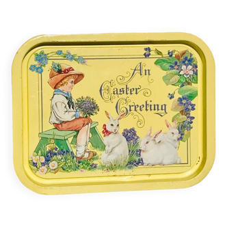 Easter metal tray