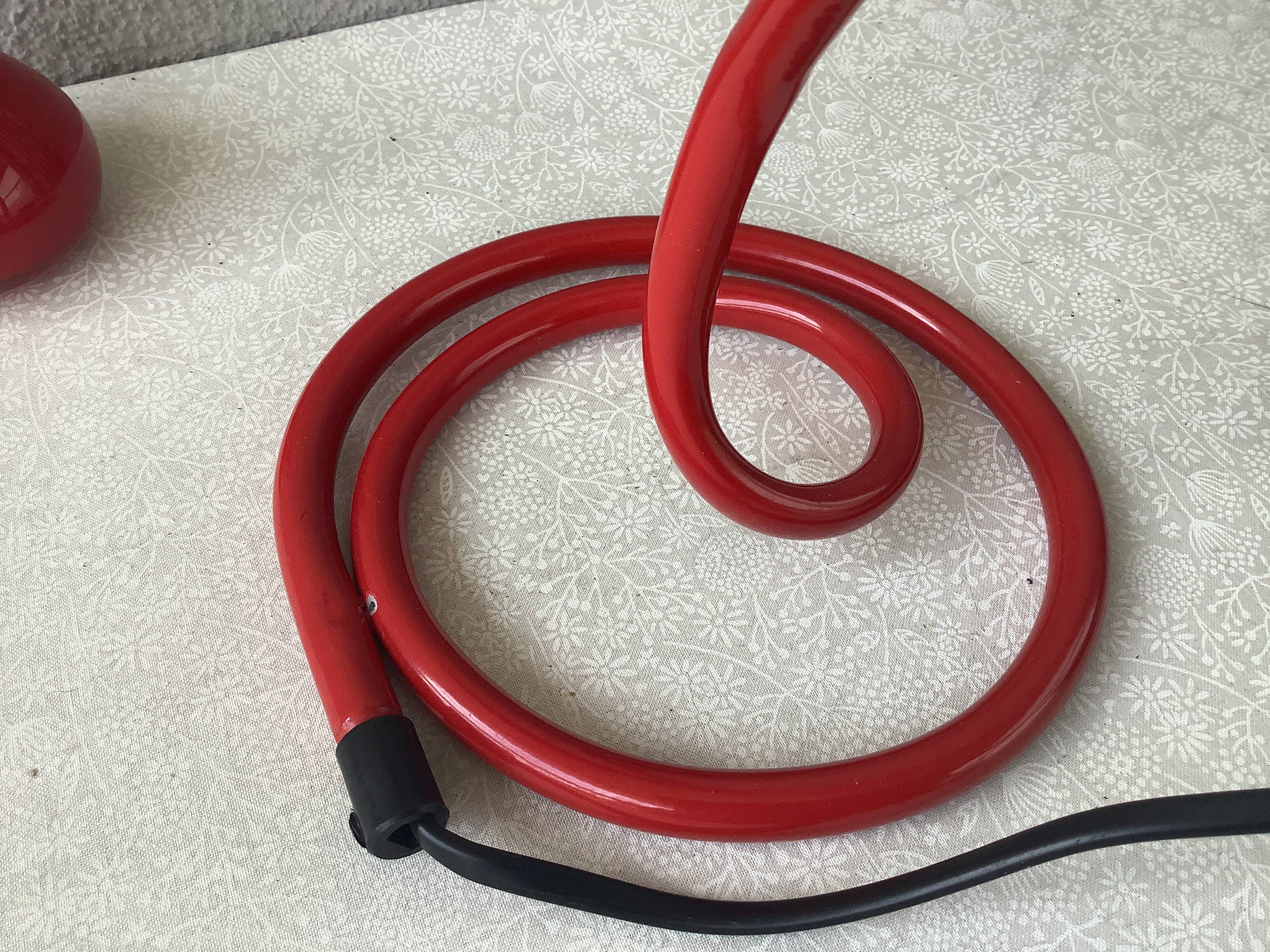 Vintage metal snake lamp