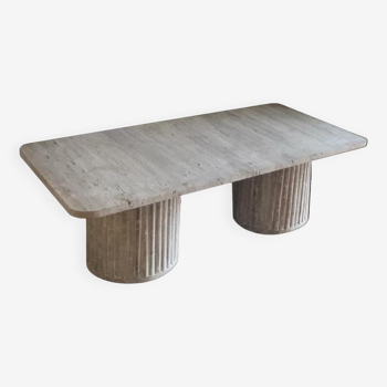 Table basse Olympia rectangulaire travertin naturel