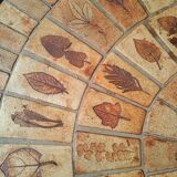 Table basse herbier vintage Roger Capron