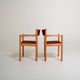 Set of 4 beech armchairs, Denmark, 1960s