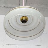 Pink and gold granite glass pendant light