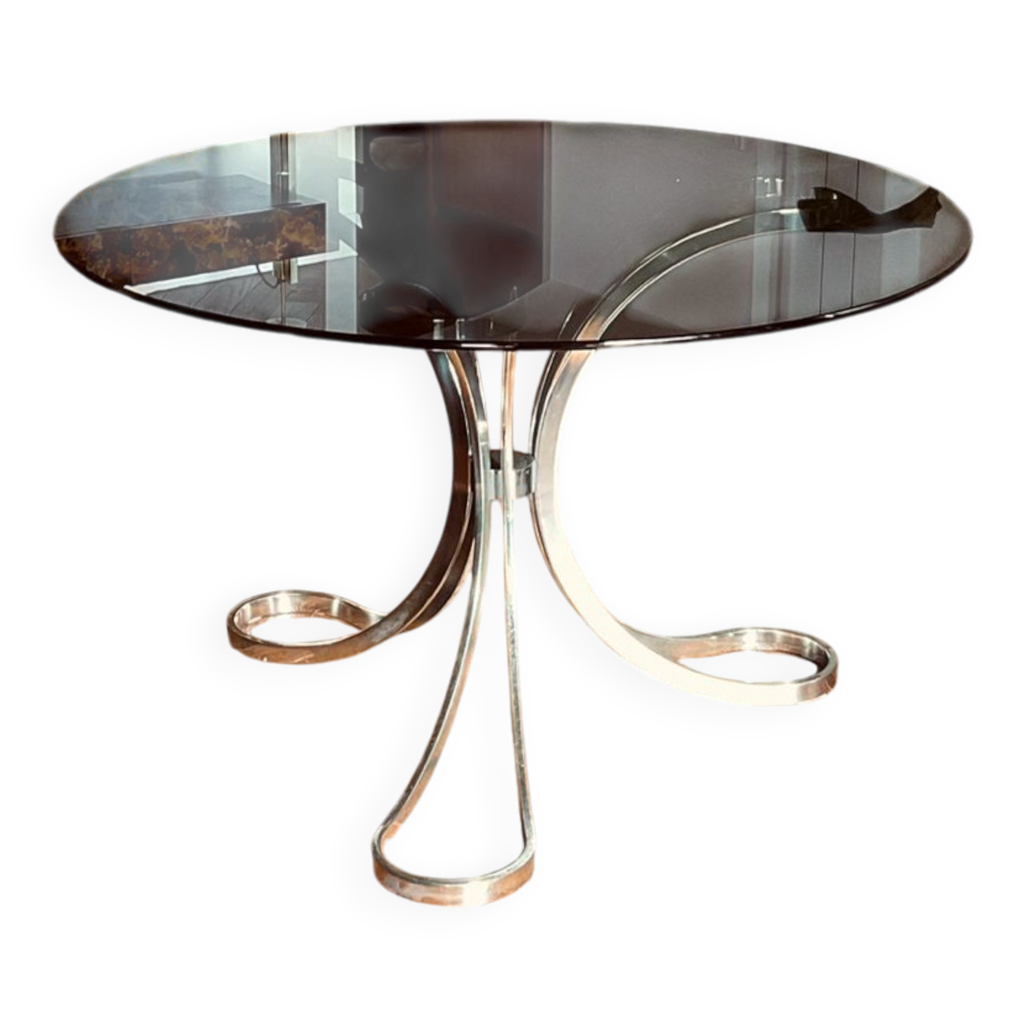 Vintage Italian design dining table from the 1970s.