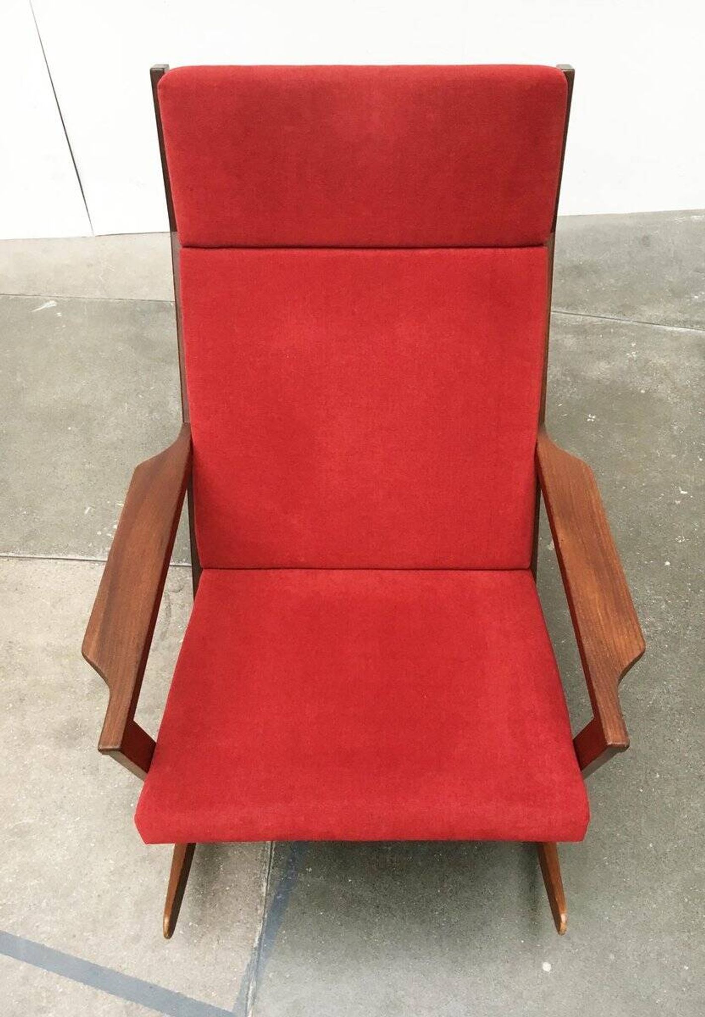 Danish rocking chair from the mid-century by Poul Volther for Frem Røjle.