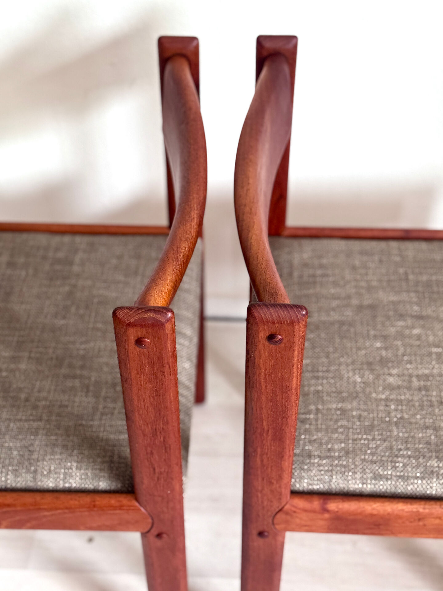 4 eetkamerstoelen H.W. Klein voor Bramin – teakhout – jaren 60