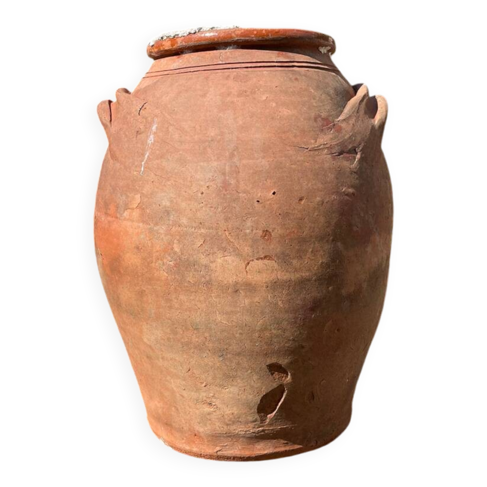 Terracotta pottery jar