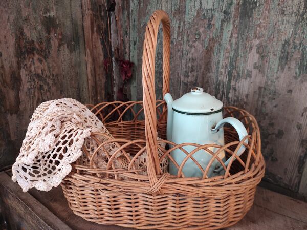 Panier ovale vintage français
