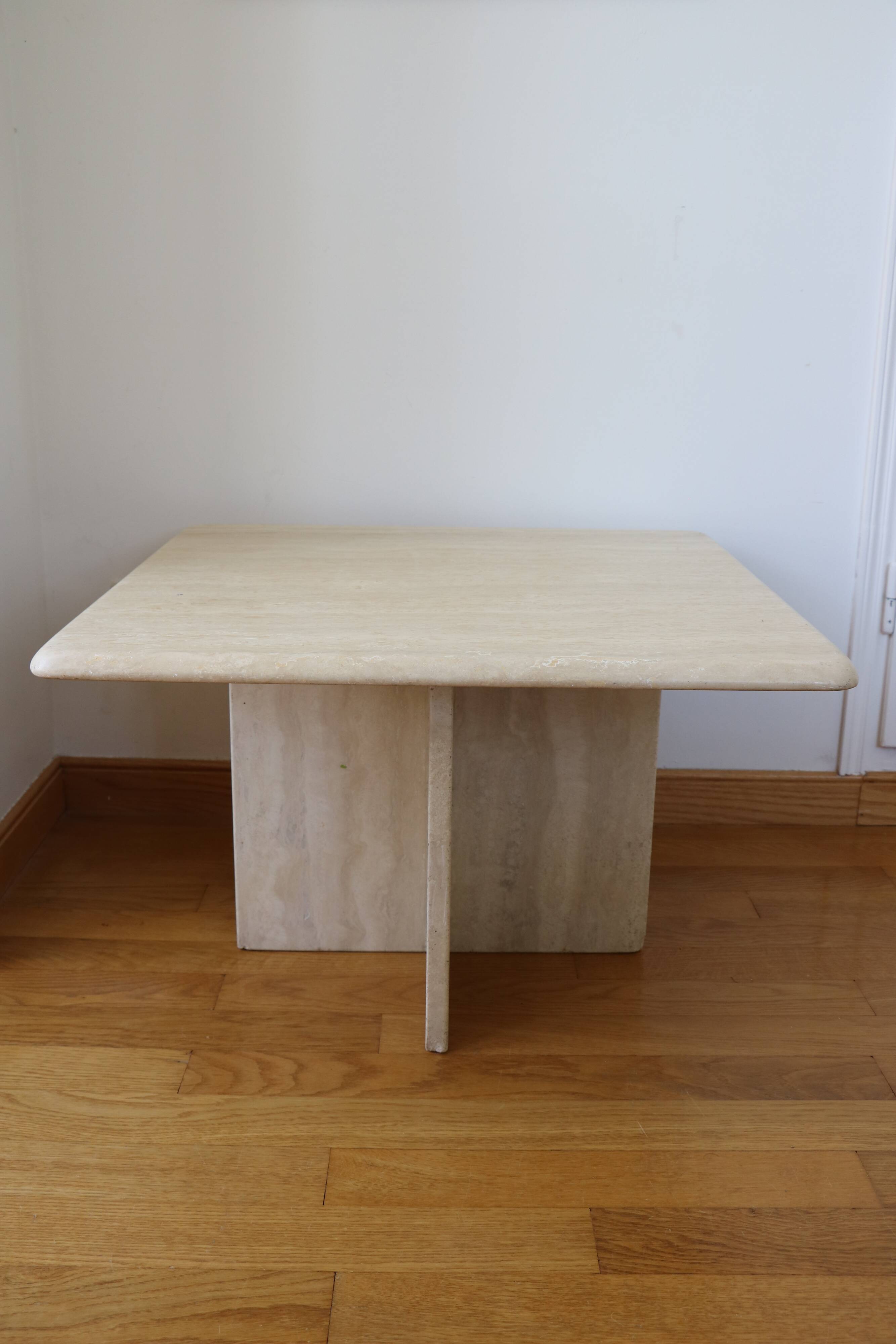 Italian travertine coffee table, 1970