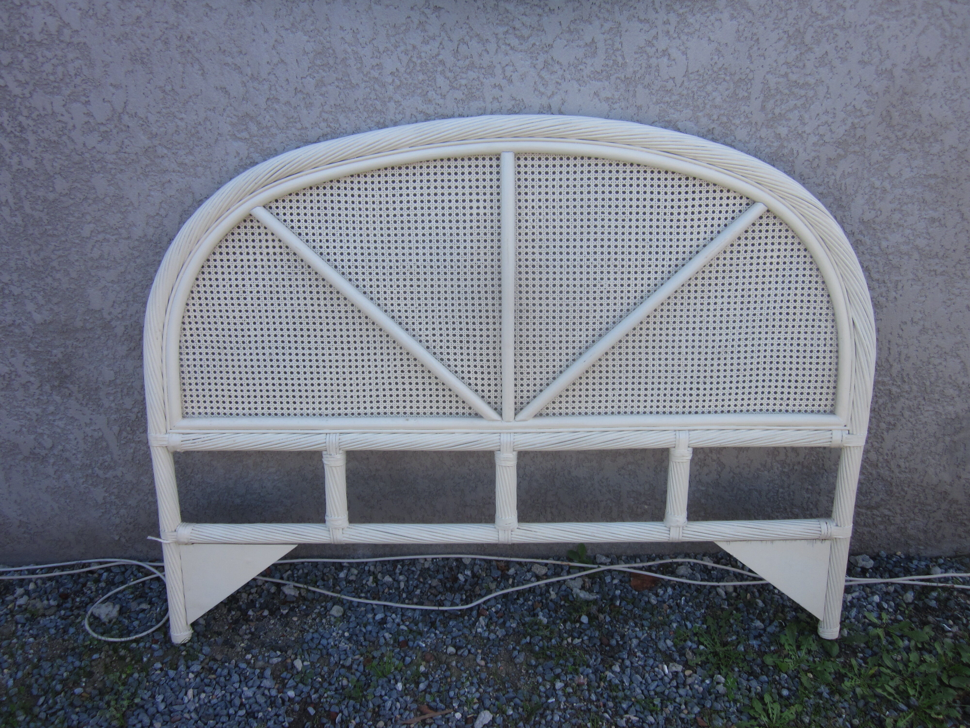Rattan headboard and canning