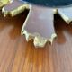 Vintage sun mirror in 60s/70s gold resin
