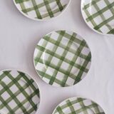 Lot de 5 assiettes à dessert Moulin des loups, Nappe