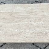 Travertine coffee table, 1970s.