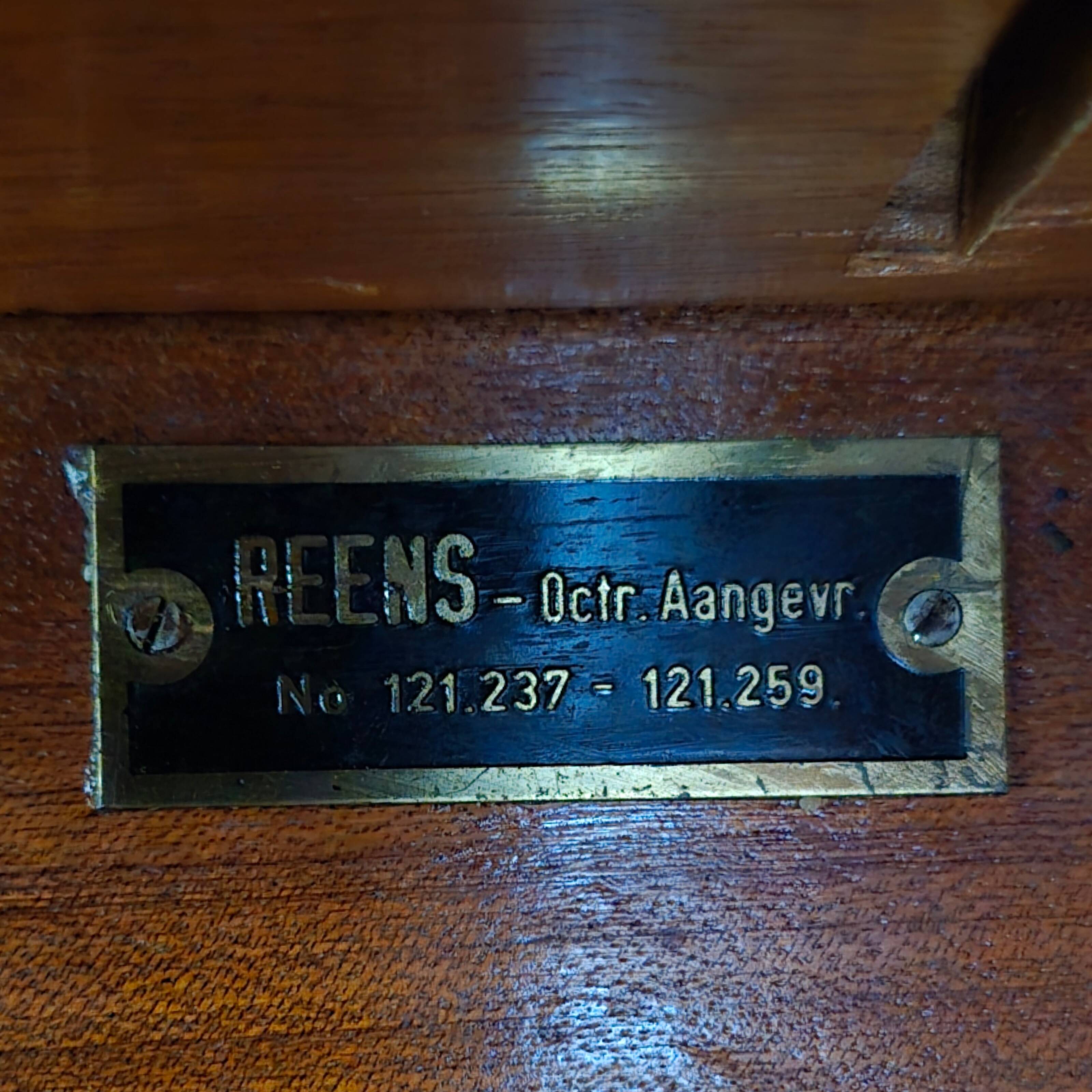 Bibliothèque modulaire moderniste de Max Alexander Reens, Pays-Bas, années 1940