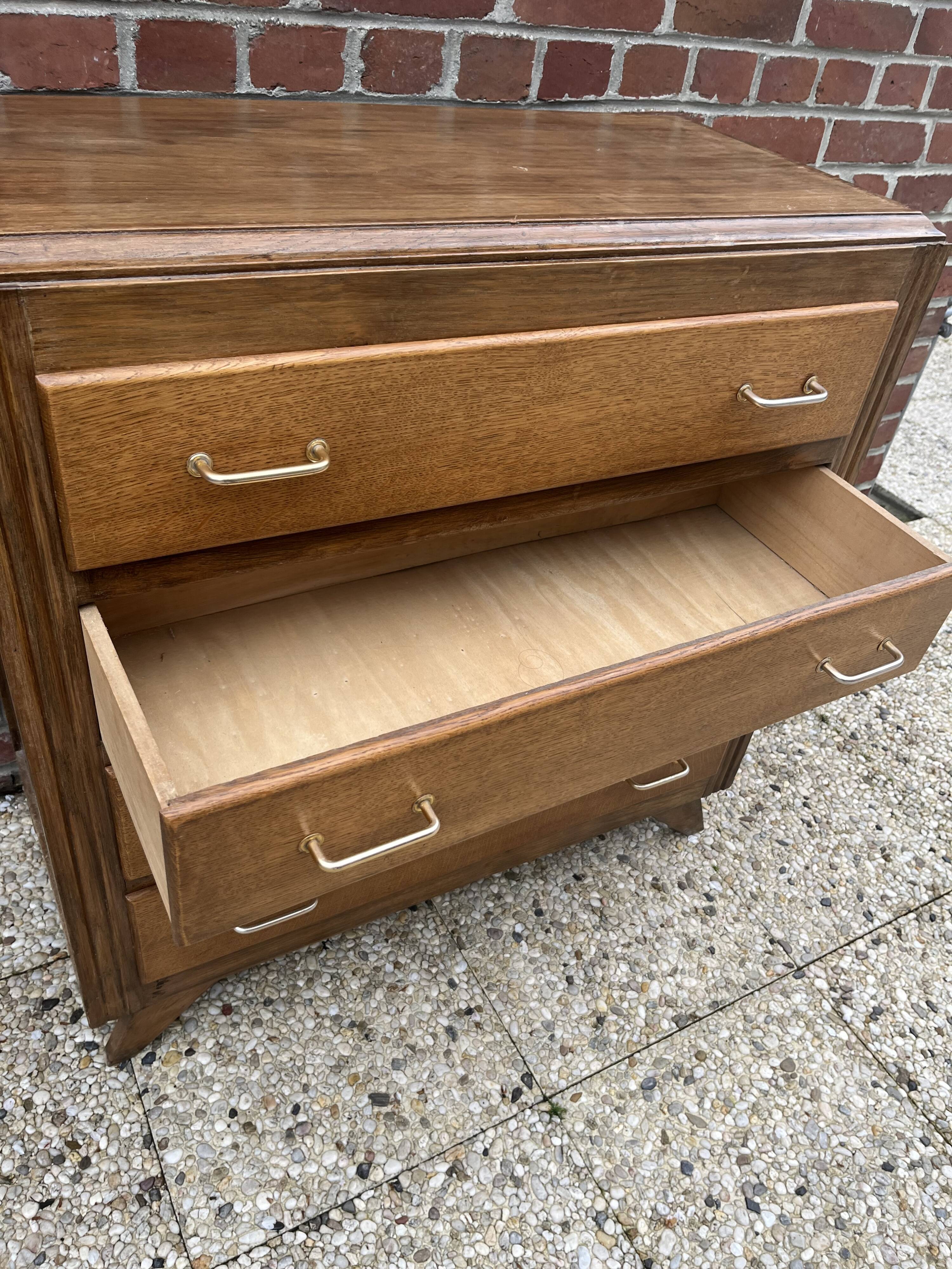 Vintage chest of drawers compass feet