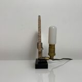 Vintage night light lamp with its agate slice diffuser