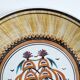 Greek ceramic dish with boat decor