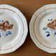 6 antique flat plates in Sarreguemines earthenware.