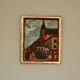 Original Mid Century Swedish Oil on Panel – “City II” by Wilhelm Henning –