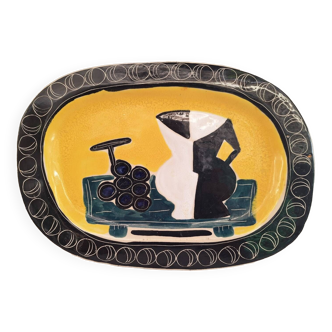 Ceramic dish by Jacques Pouchain