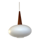 Vintage suspension light in opaline by Louis Kalff for Philips from 1968.