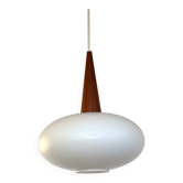 Vintage suspension light in opaline by Louis Kalff for Philips from 1968.