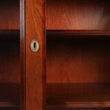 Exquisite Empire Style library cabinet with glass doors, Belgium, 1950s