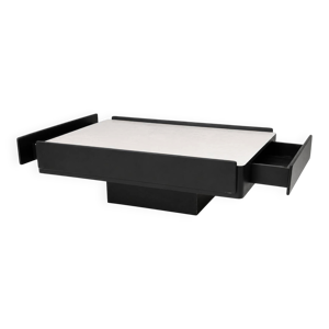 Table basse noire Vico Magistretti
